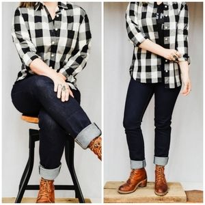 Tradlands | The Mott Button-Down Shirt Black White